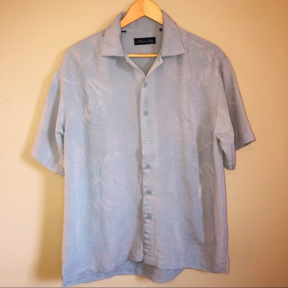 Milano Bay Rayon Short Sleeve Button Down Shirt - Picture 2 of 8